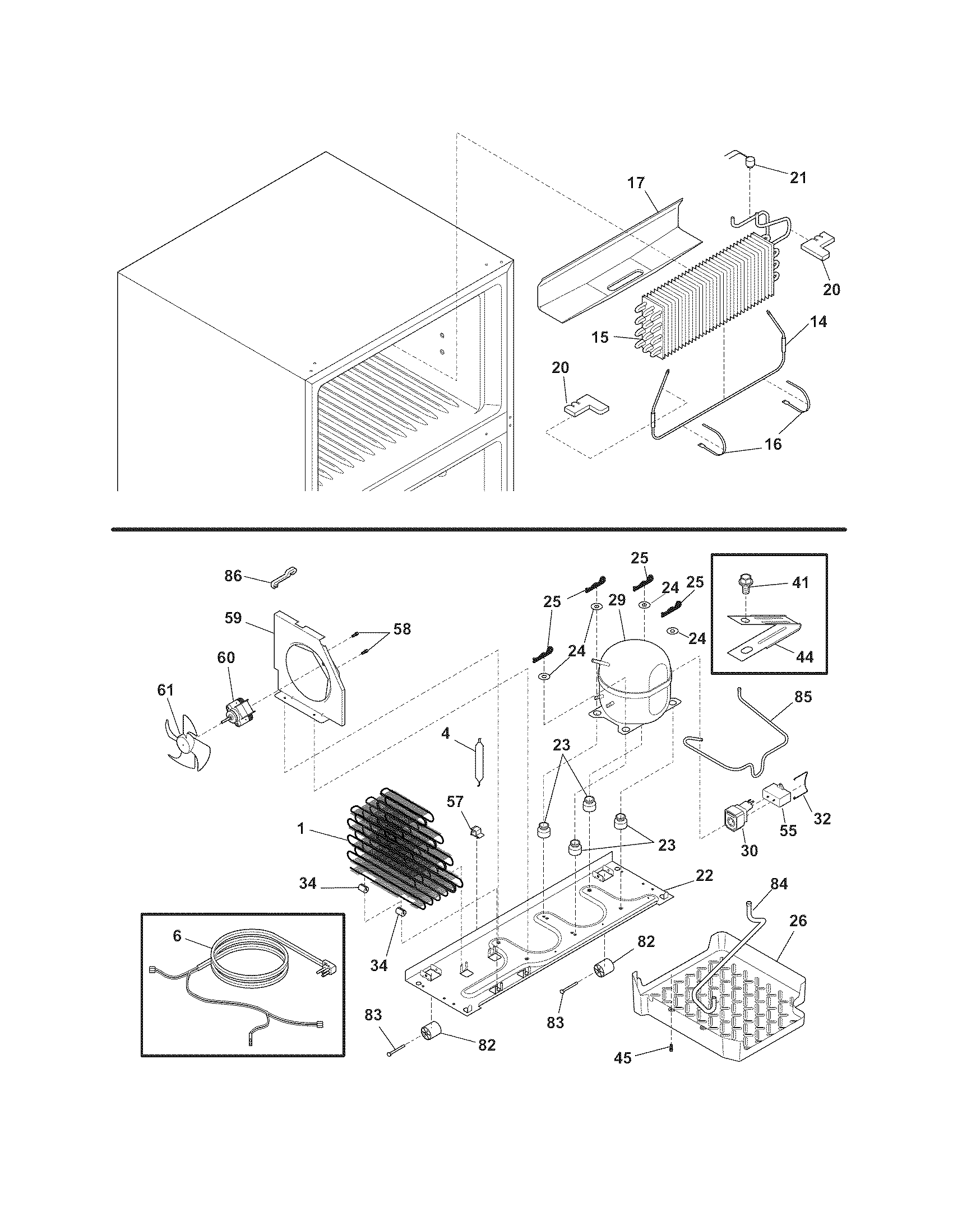Frigidaire FFHT1513LS5 system diagram
