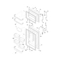 Frigidaire CFHT1843LW3 door diagram