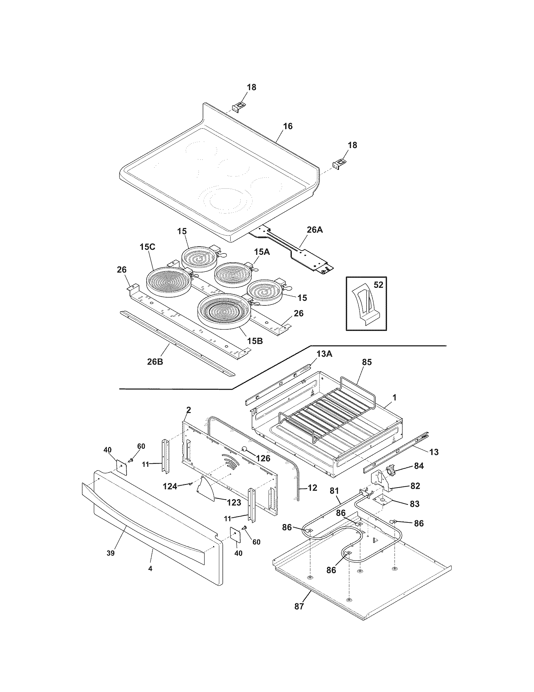 Kenmore Elite 79097102013 top/drawer diagram