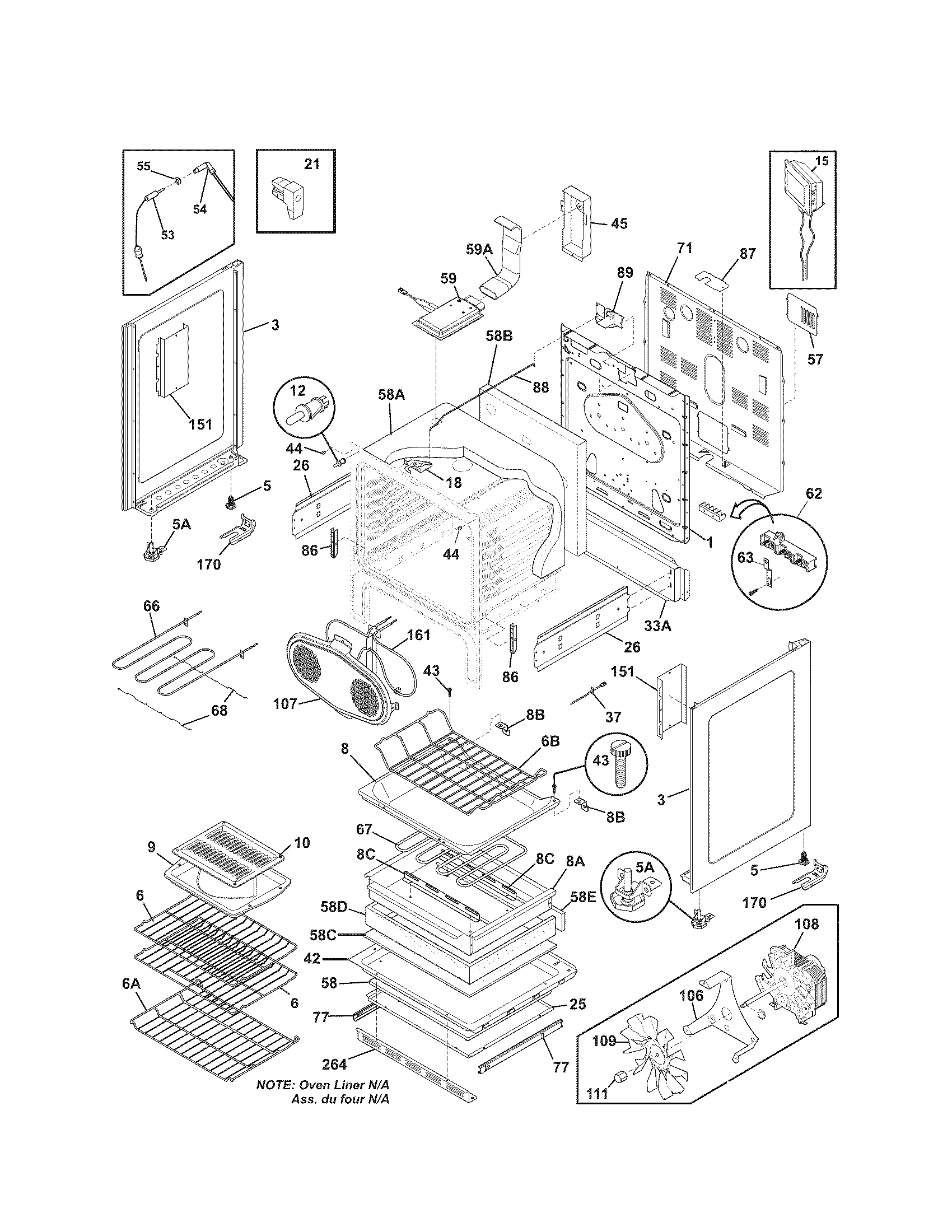 Kenmore Elite 79097109012 body diagram