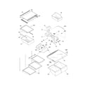 Frigidaire FGUI1849LP2 shelves diagram