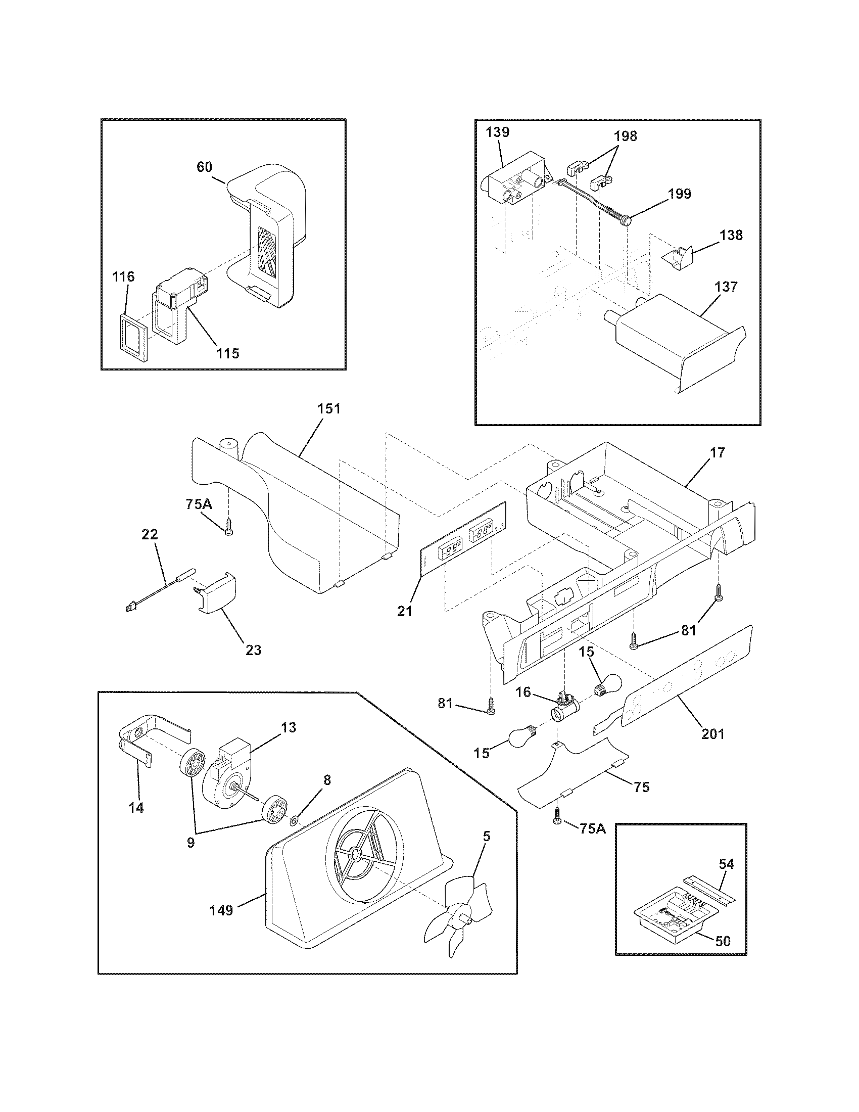 Frigidaire FSC23F7HSB4 controls diagram