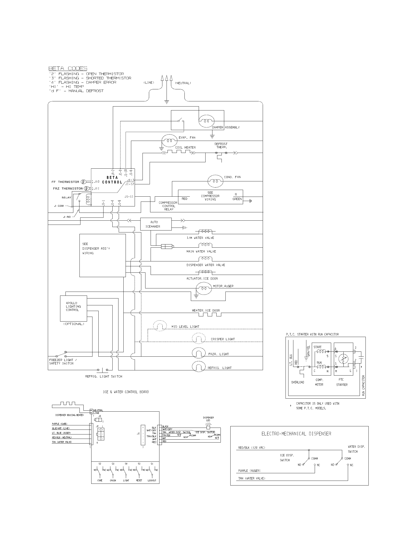 Frigidaire FFUS2613LM5 wiring schematic diagram