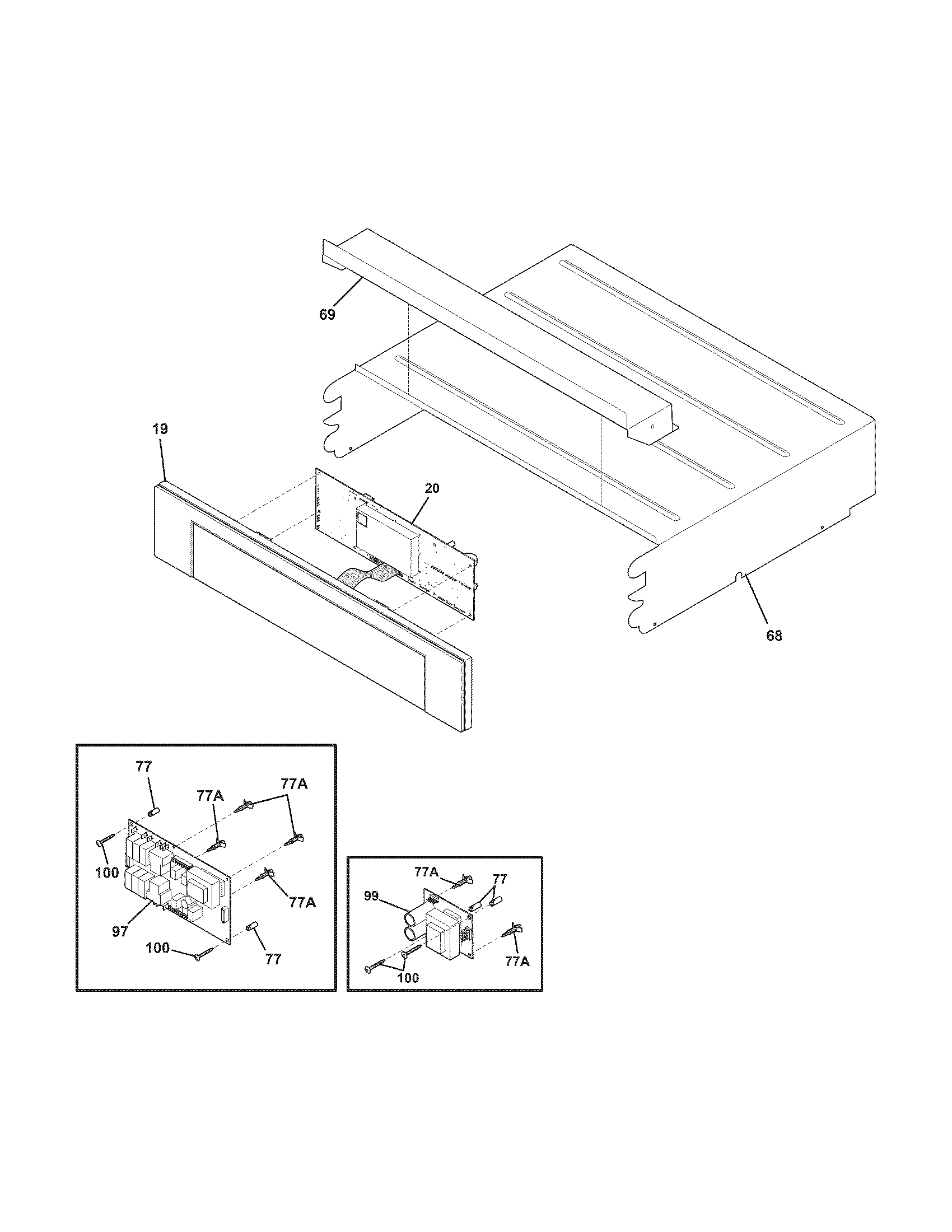 Electrolux E30EW85GSS5 control panel diagram