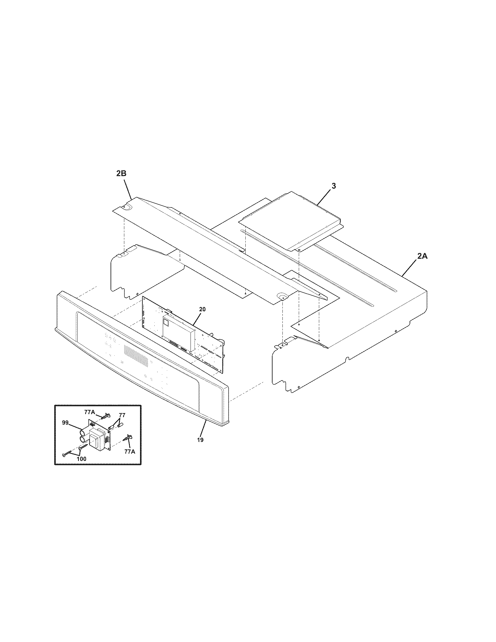 Electrolux EW27EW55GS7 control panel diagram