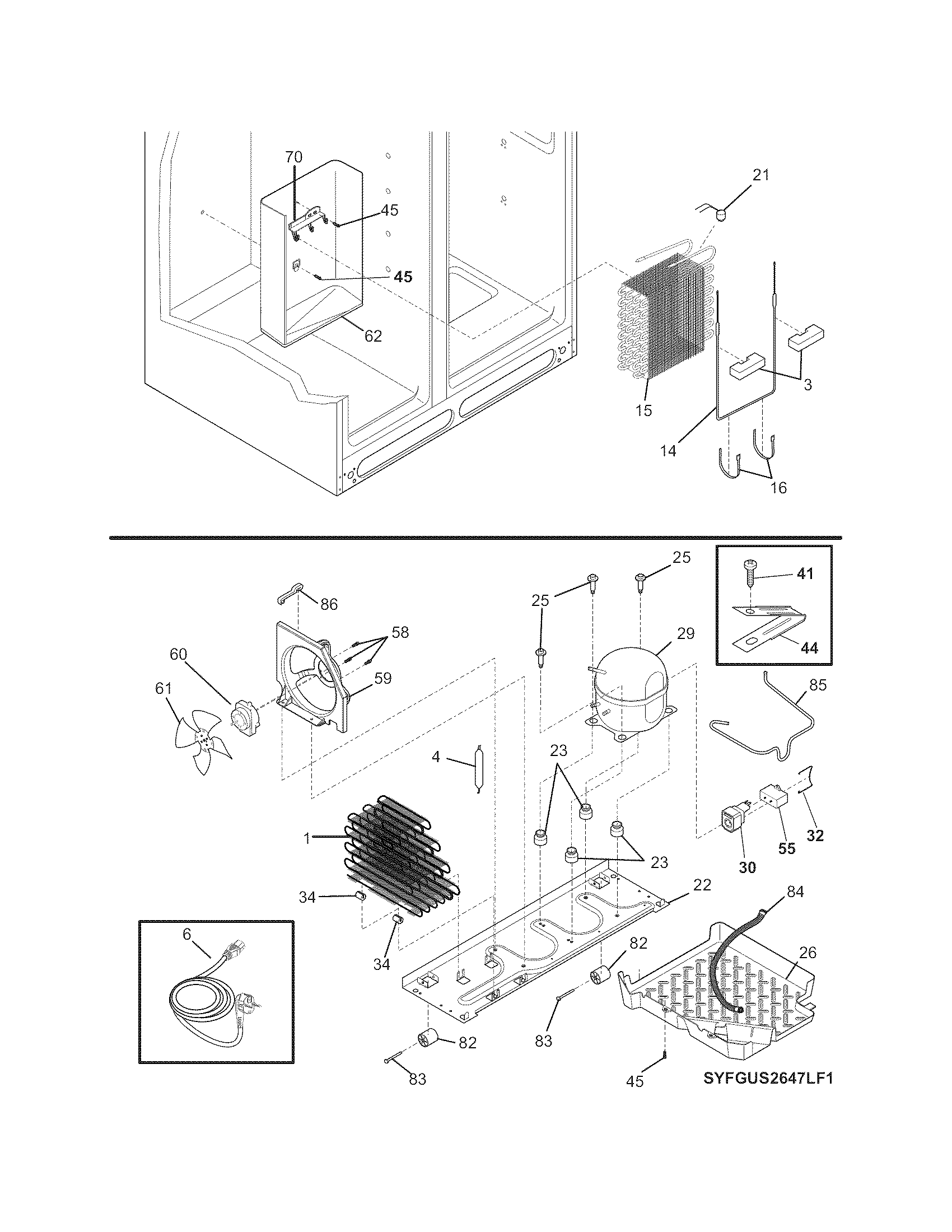 Frigidaire FPHS2699KF4 system diagram