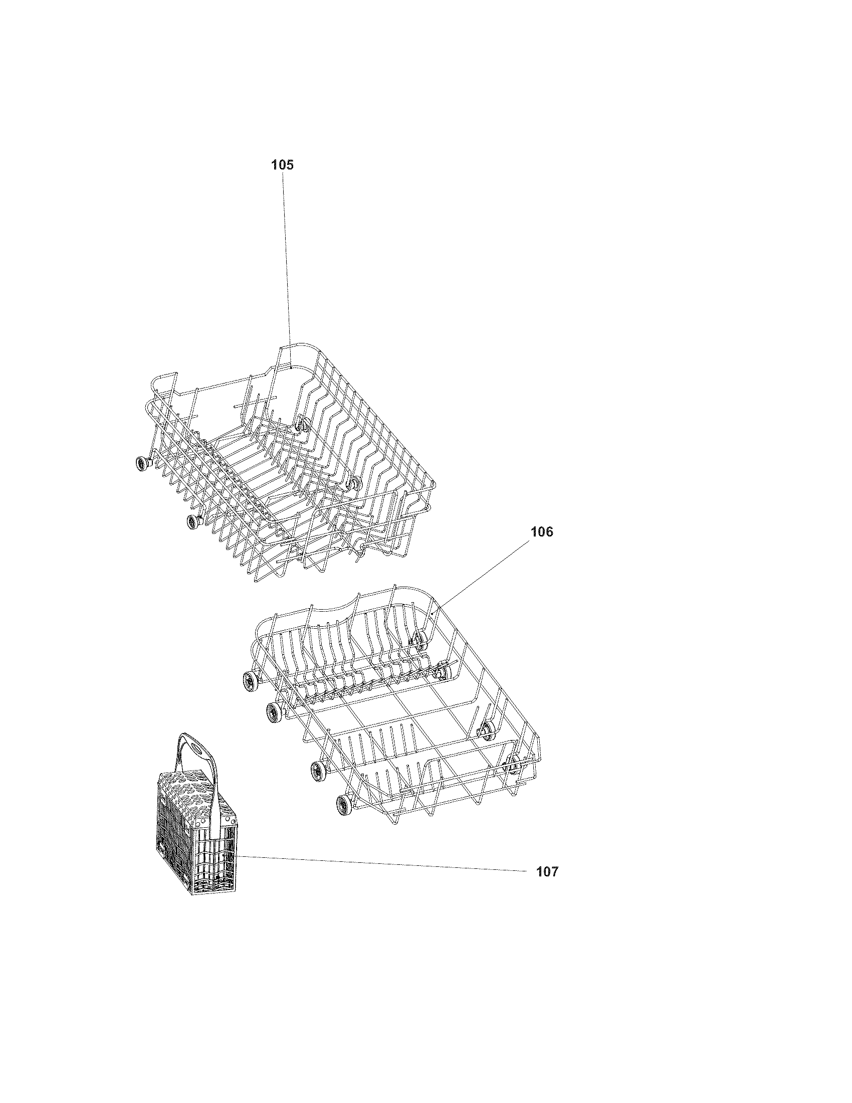 Frigidaire FFBD1821MS0A racks diagram