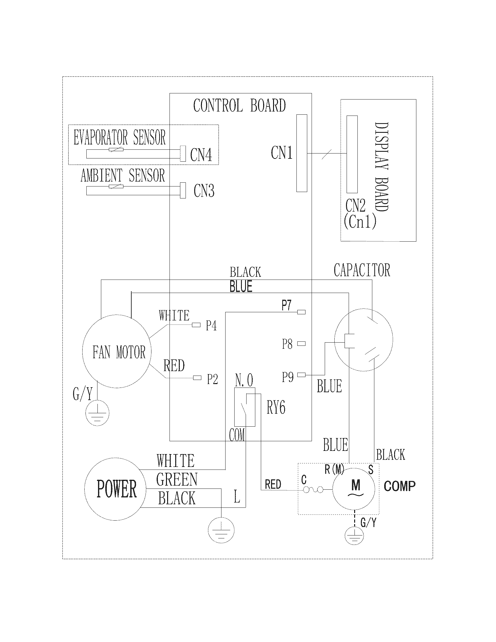 Frigidaire FRA053XT721 wiring diagram diagram