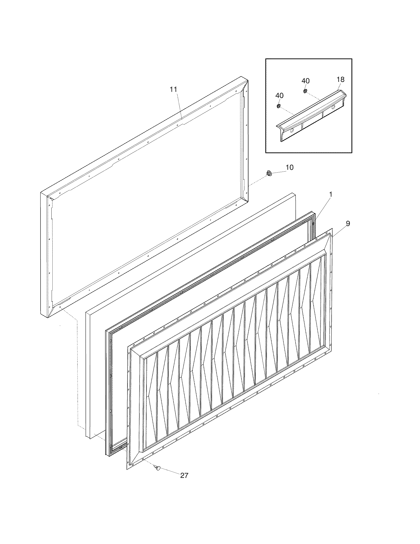 Kelvinator KCH09M2MW0 door diagram