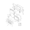 Frigidaire CFES3025LS3 door diagram