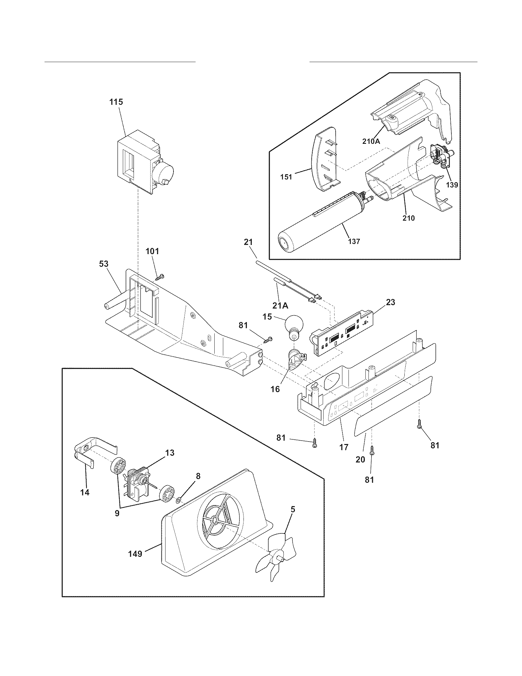 Frigidaire FFHS2622MM0 controls diagram
