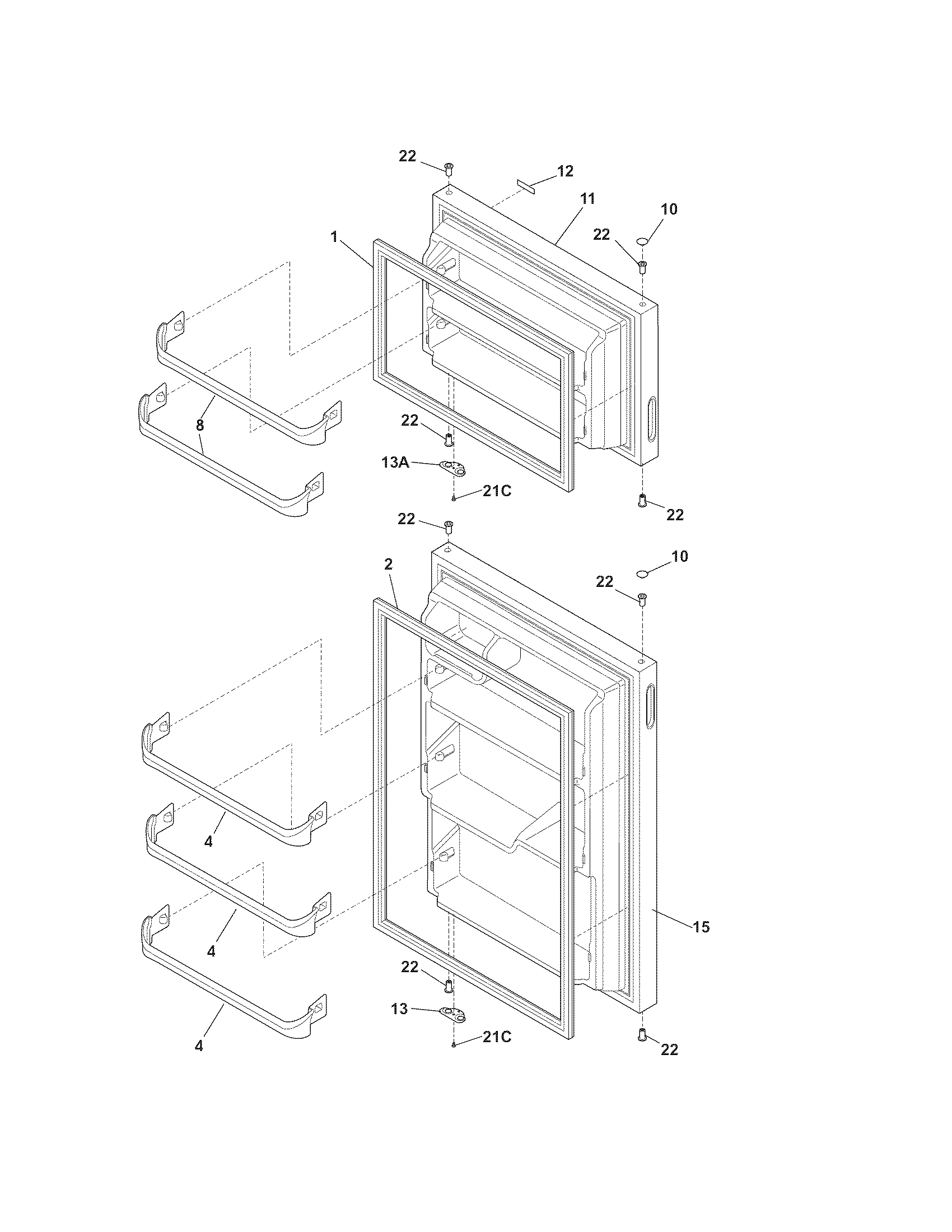 Kenmore 25361722017 door diagram