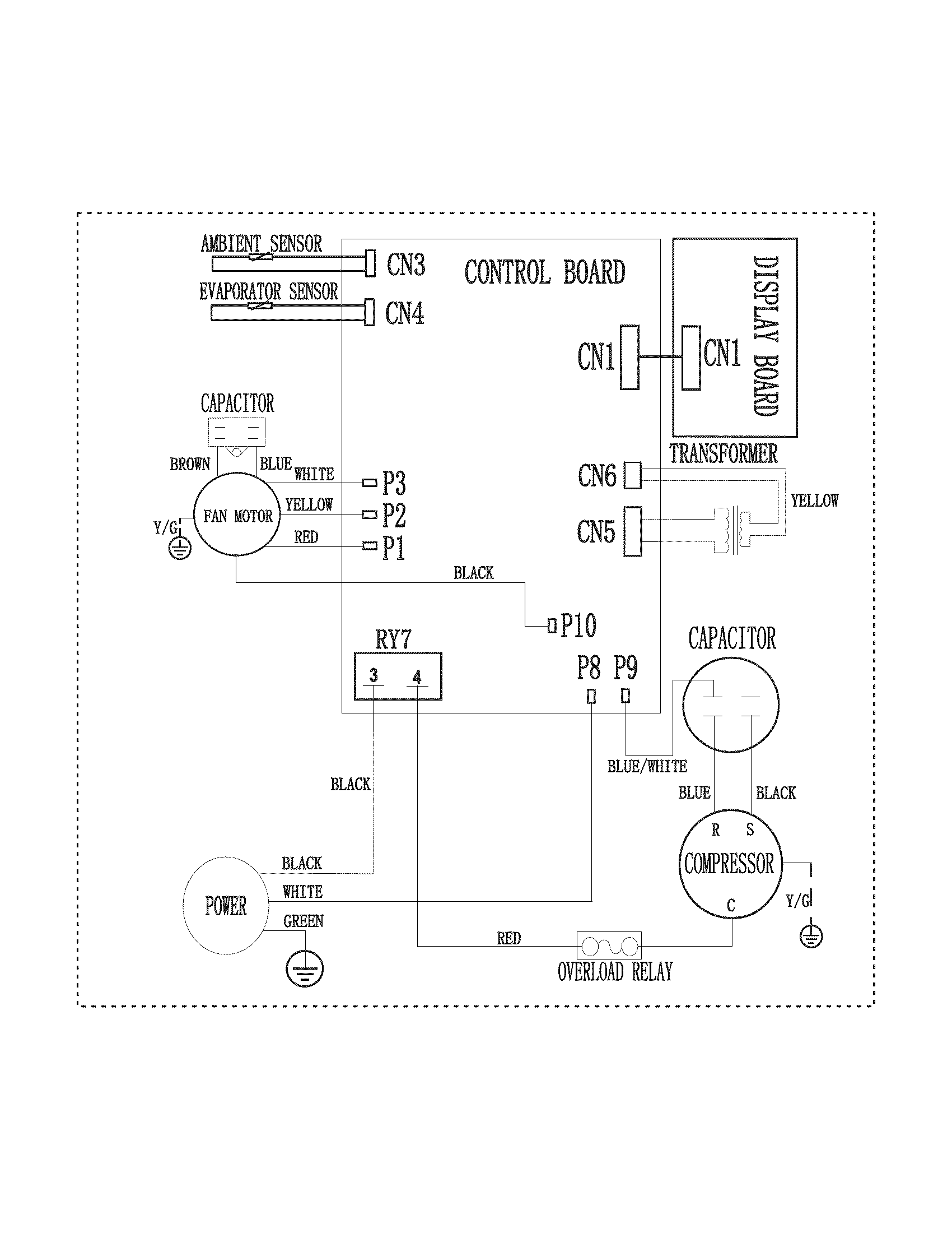 Frigidaire FRA084KT710 wiring diagram diagram