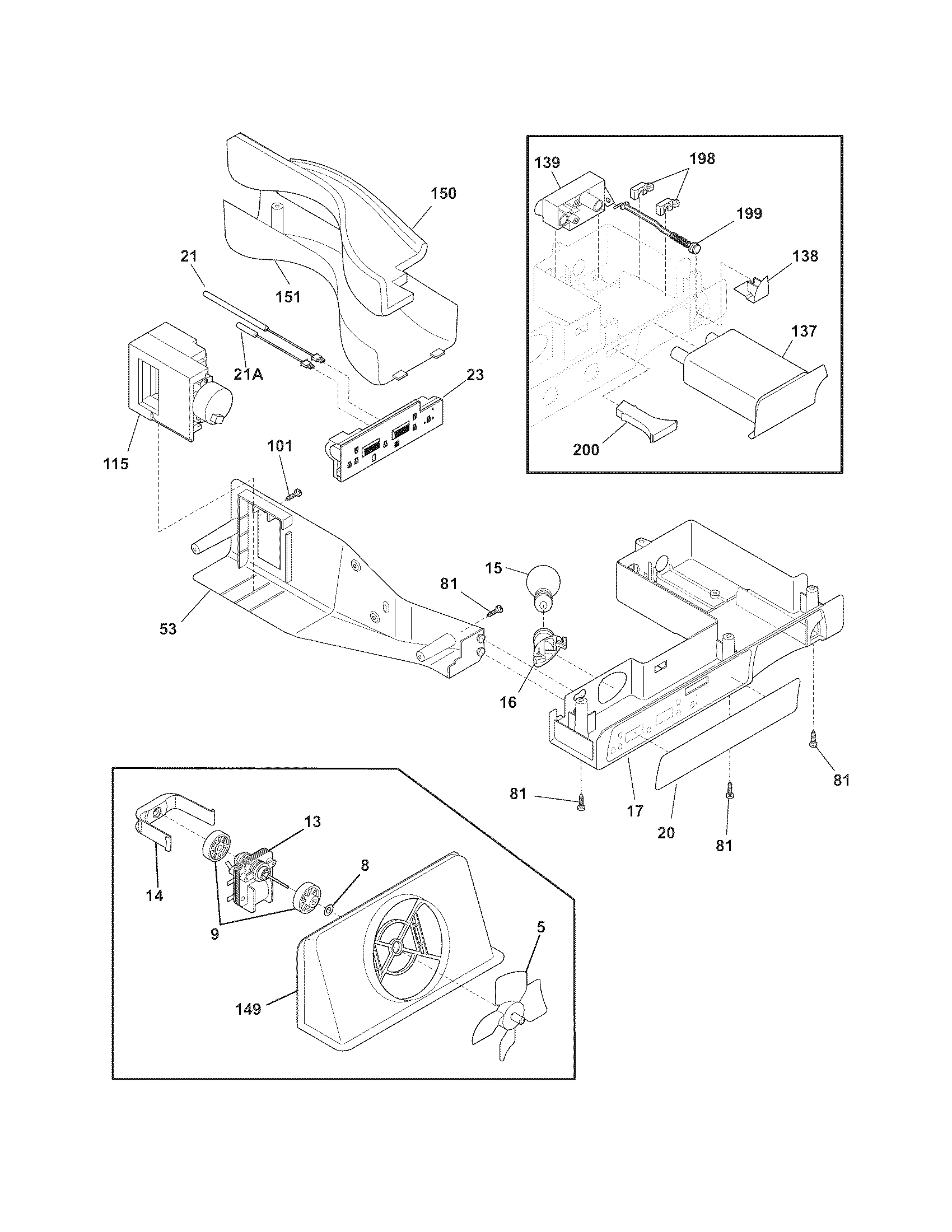 Frigidaire GLHS67SEPW0 controls diagram