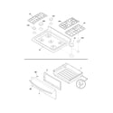 Frigidaire FGGF3041KFK top/drawer diagram