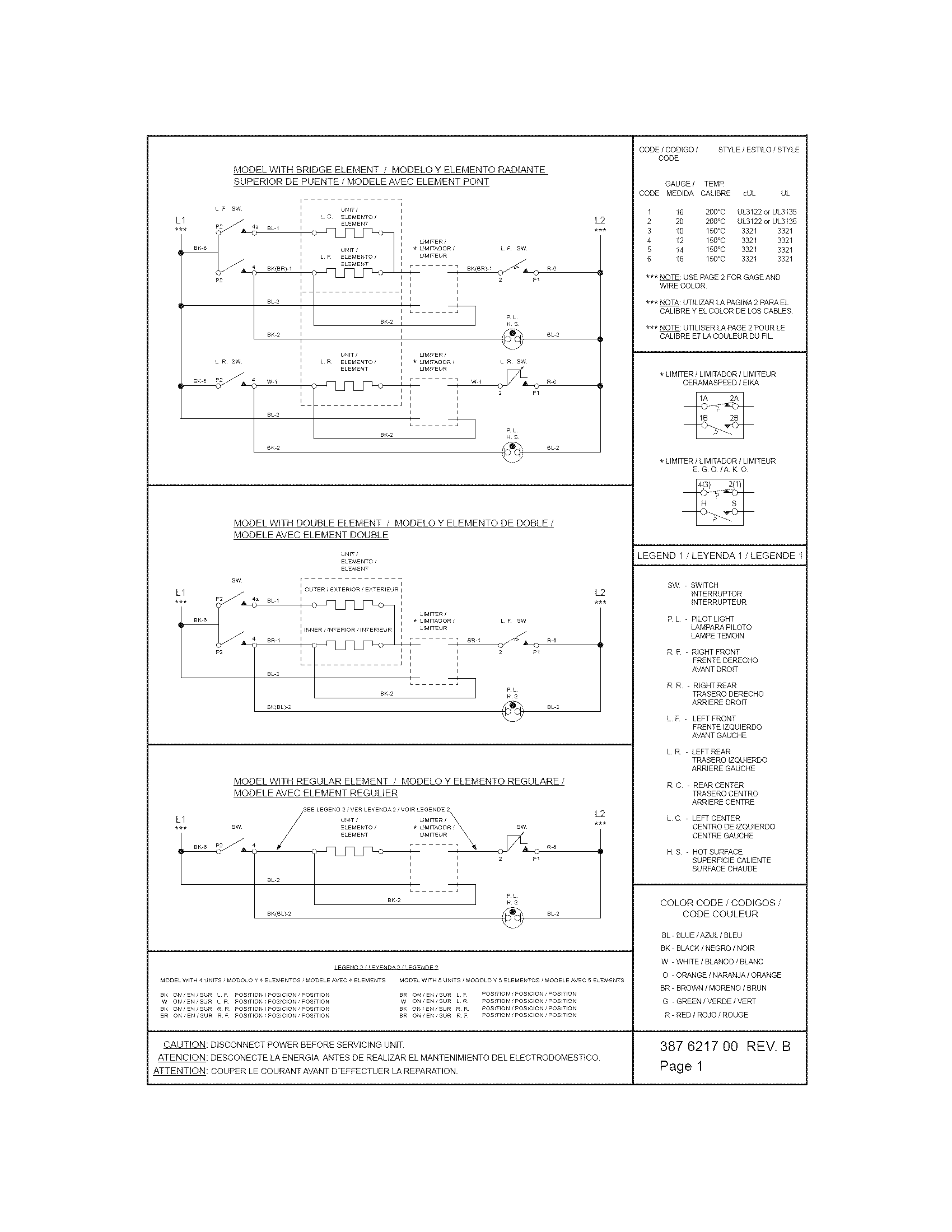Frigidaire FFEC3025LW1 wiring diagram diagram