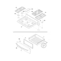Frigidaire DGGF3042KFK top/drawer diagram