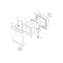 Frigidaire CFEF3019MBA door diagram