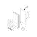 Frigidaire GLFH17F8HWH door diagram