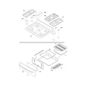 Frigidaire FGF348KMB top/drawer diagram