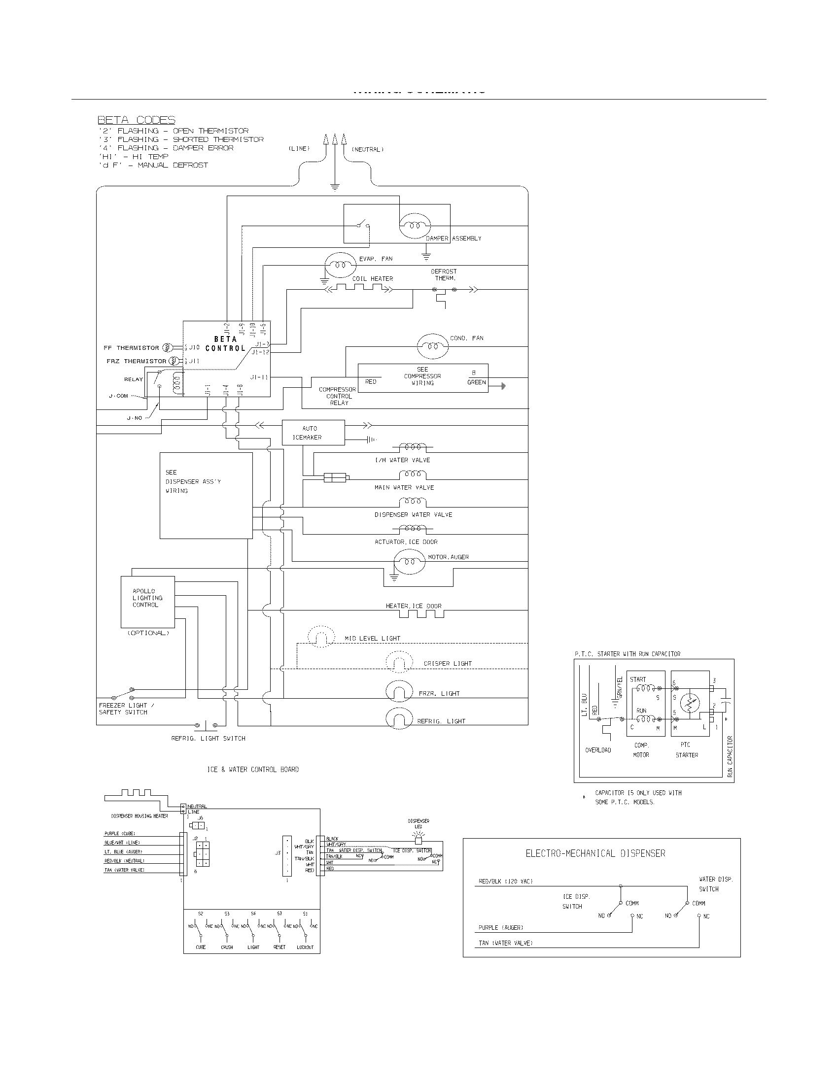Frigidaire DFHS2313MF2 wiring schematic diagram
