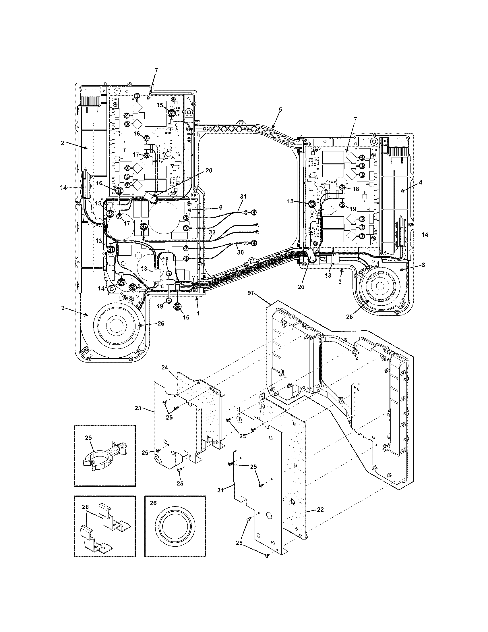 Electrolux CEW30IF6ISA induction unit diagram