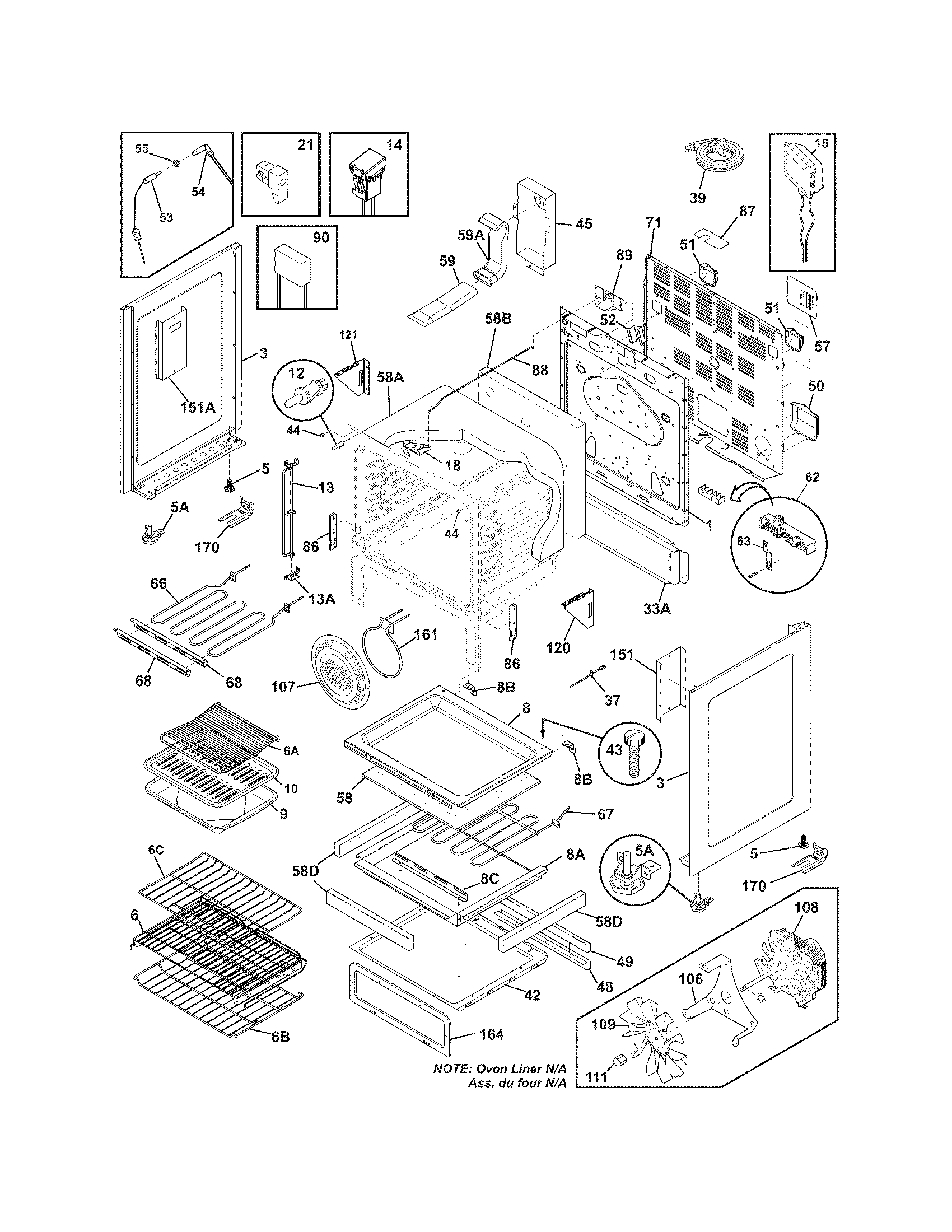 Electrolux CEW30IF6ISA body diagram