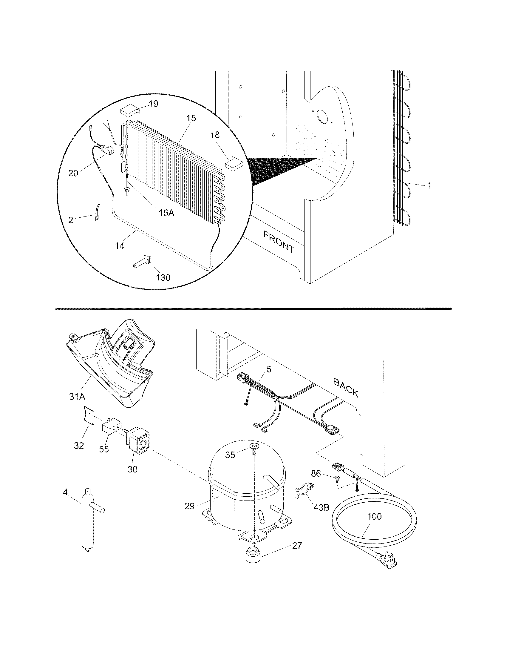 Frigidaire FKFH21F7HWD system diagram