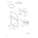 Frigidaire FPHB2899LF5 controls & ice dispenser diagram