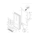 Frigidaire GLFH21F8HWG door diagram