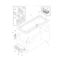 Frigidaire GLFC1526FW7 cabinet diagram