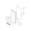 Frigidaire FFU17M7HWL door diagram