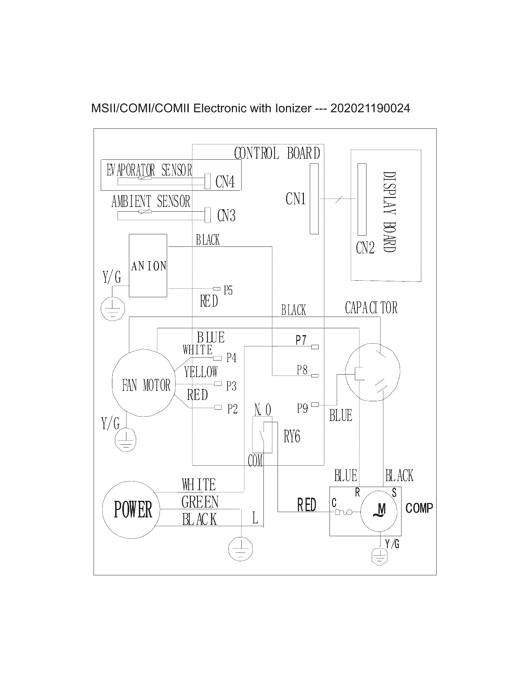 Frigidaire FRA065AT712 wiring diagram diagram