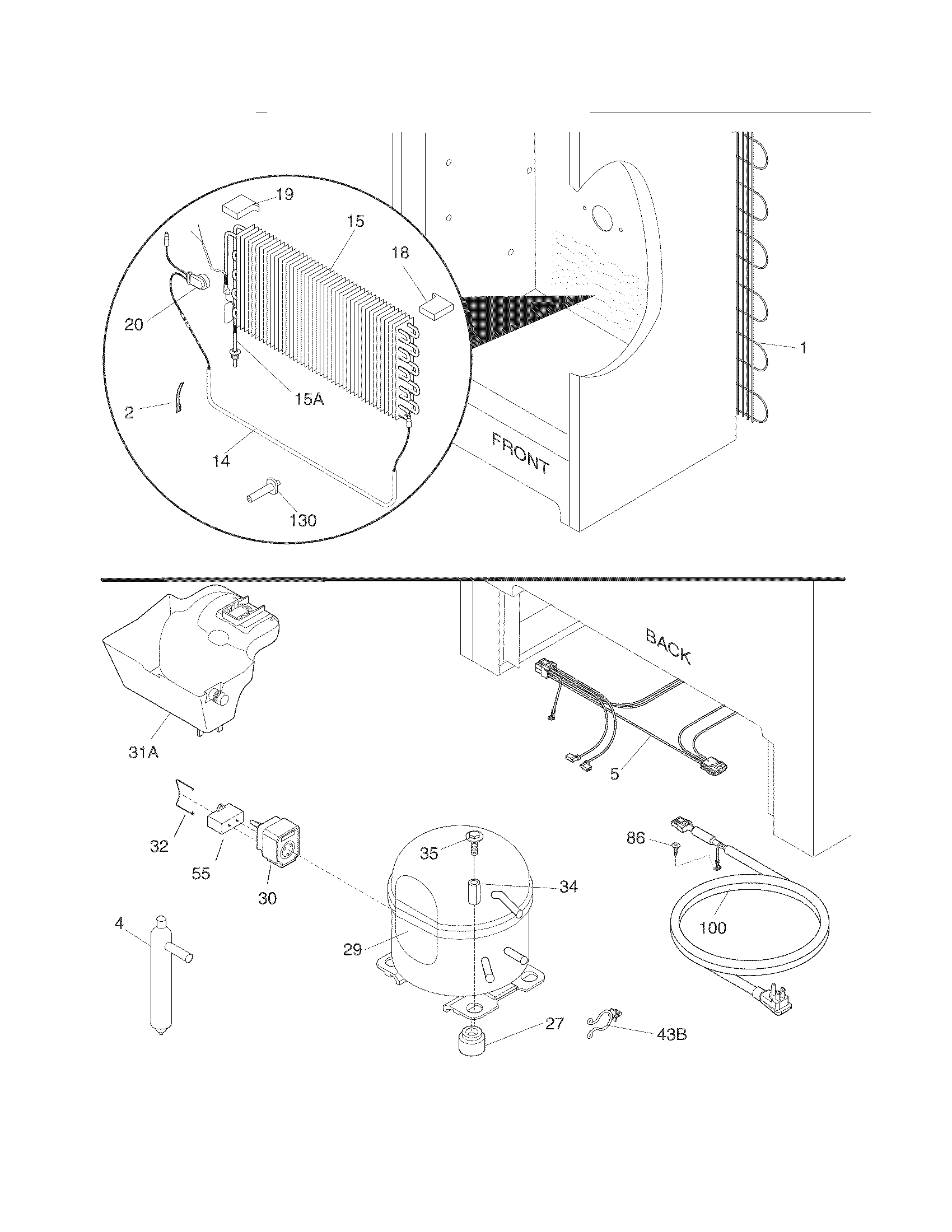 Frigidaire FFU14F7HWL system diagram