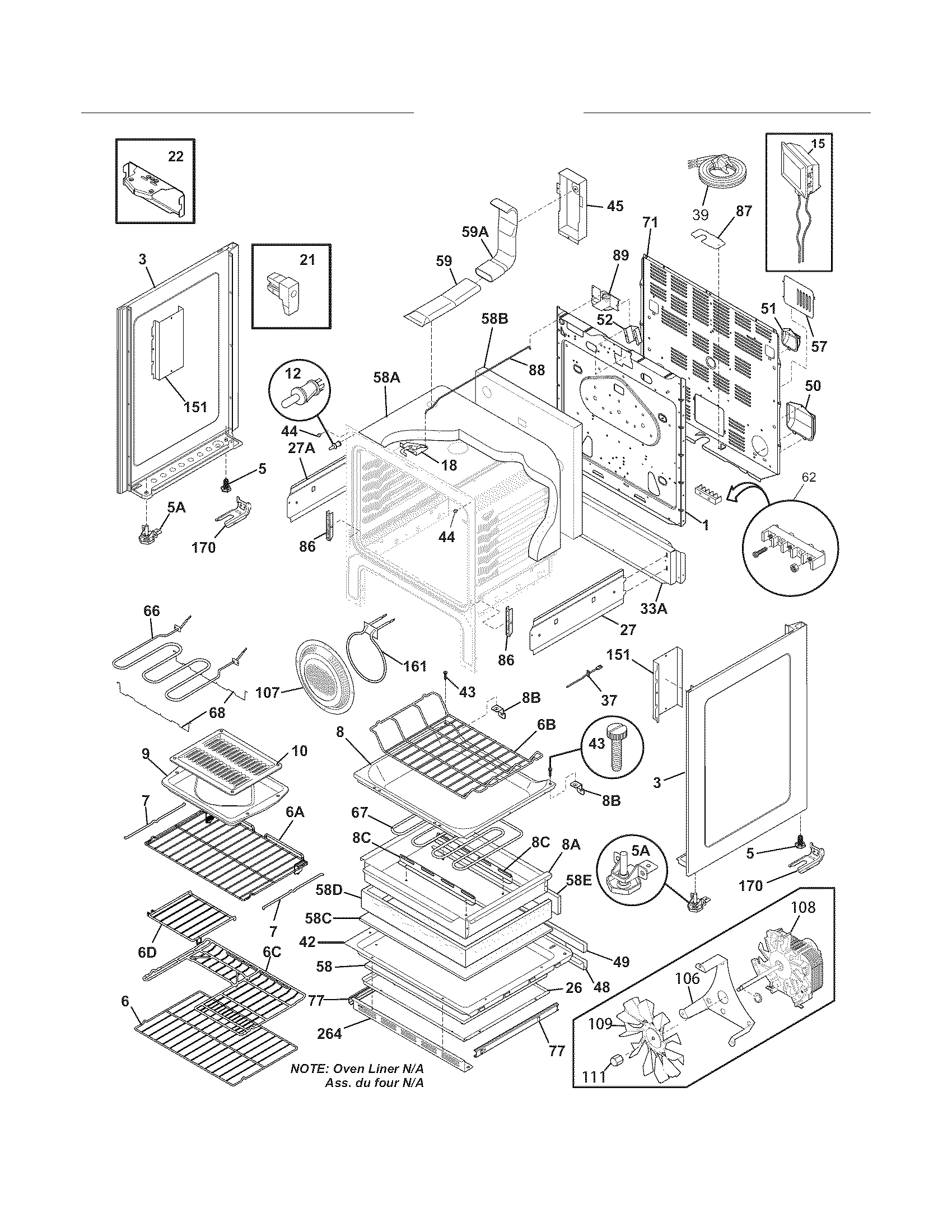 Frigidaire CPIF3093LFC body diagram