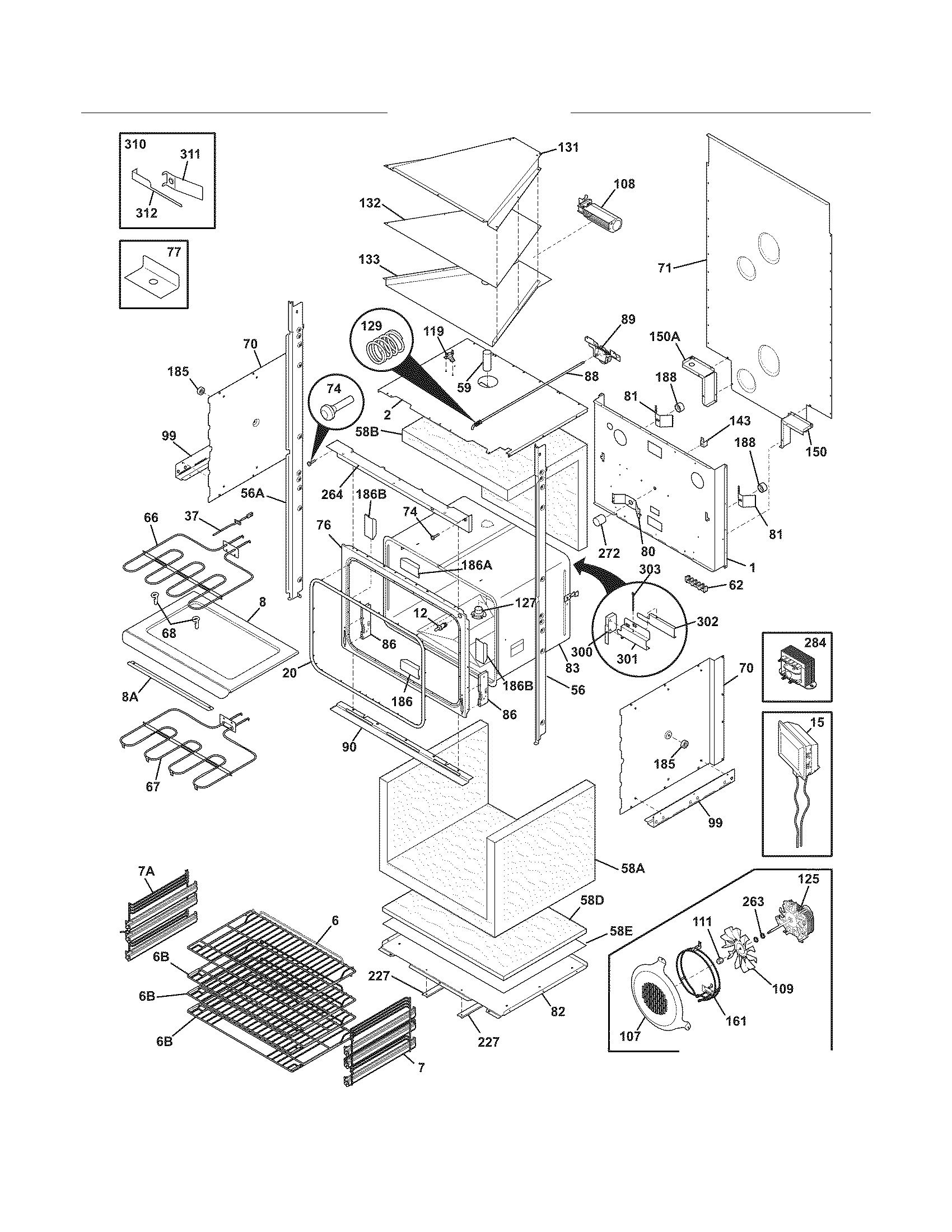 Electrolux E30EW85ESS1 lower oven diagram