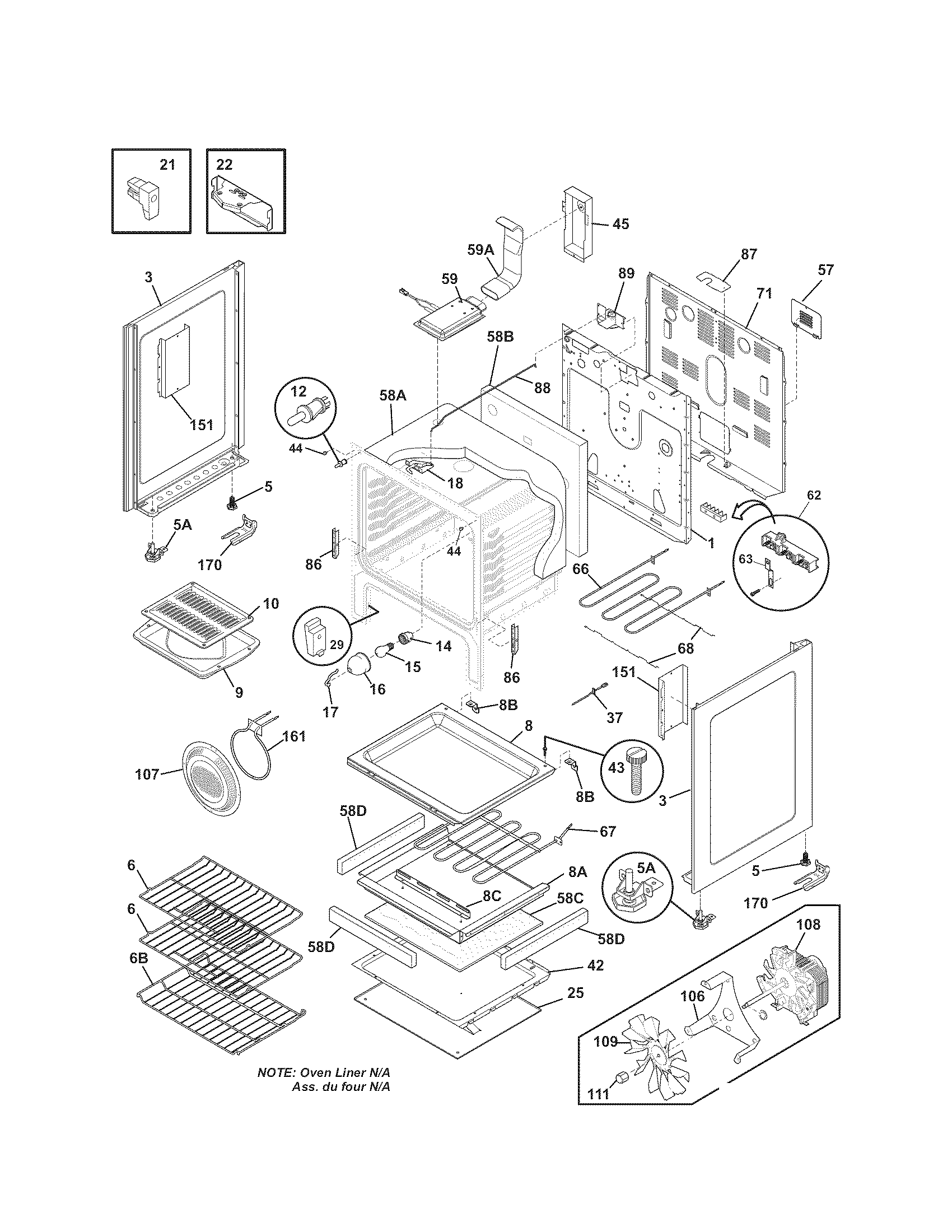 Kenmore 79092802013 body diagram