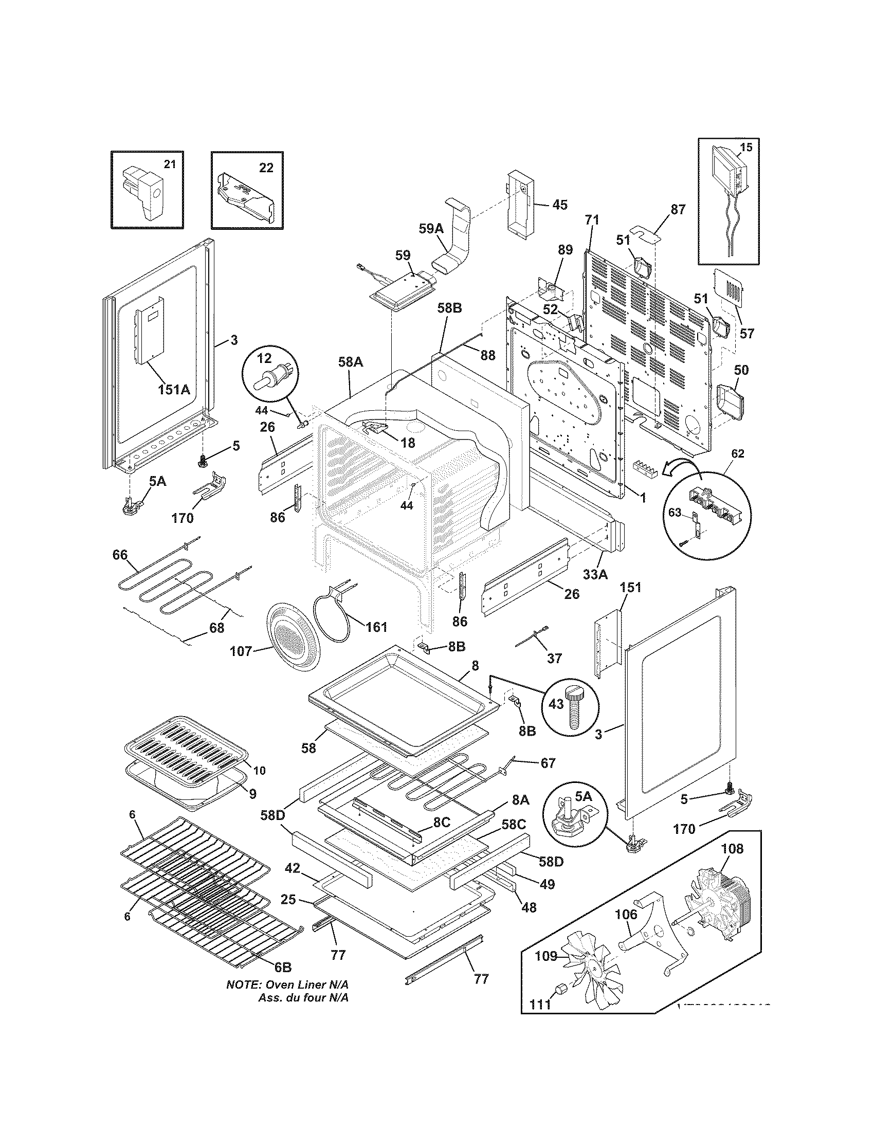 Kenmore 79092183013 body diagram