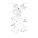 Frigidaire FGS366ECH top/drawer diagram