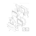 Frigidaire FGS366ECH door diagram