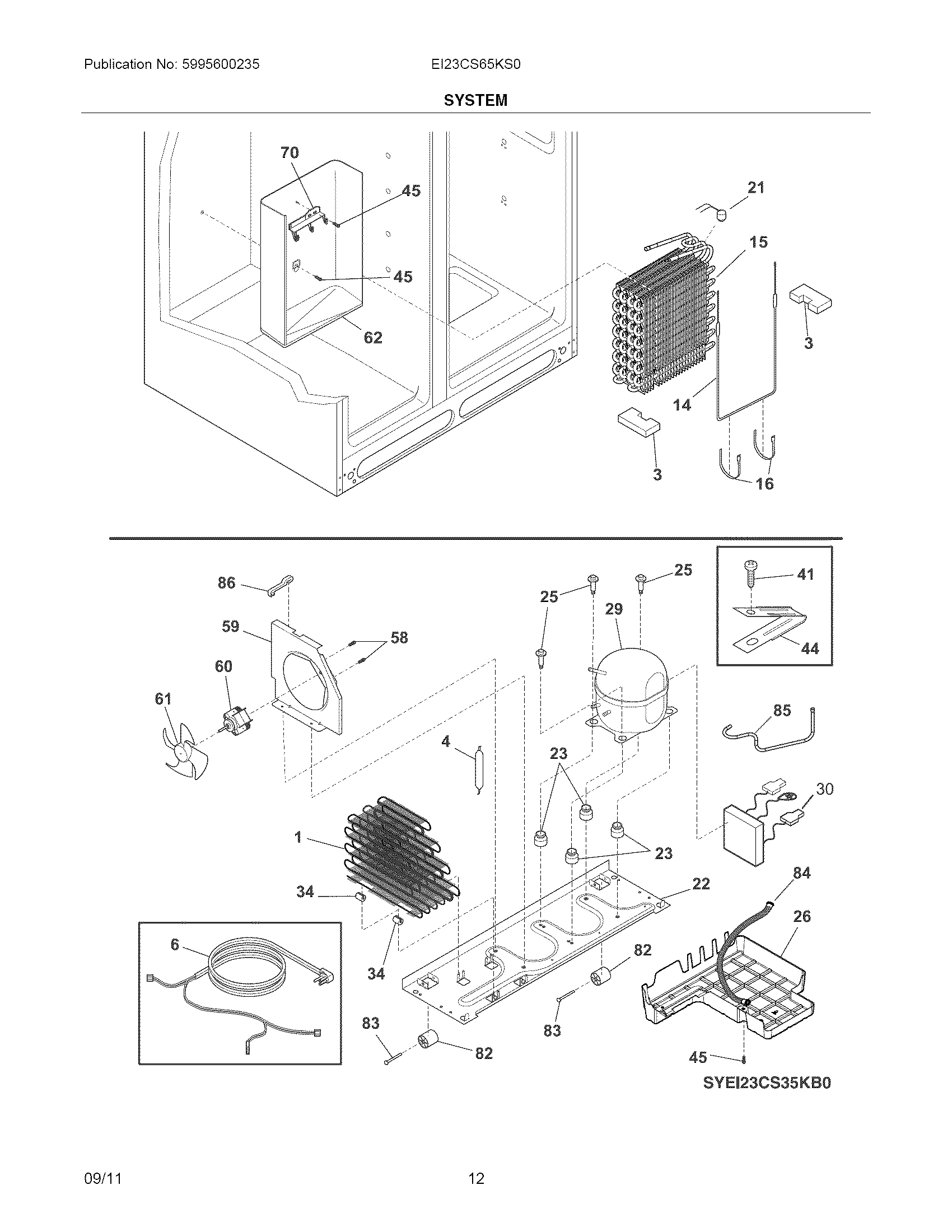 Electrolux EI23CS65KS0 system diagram