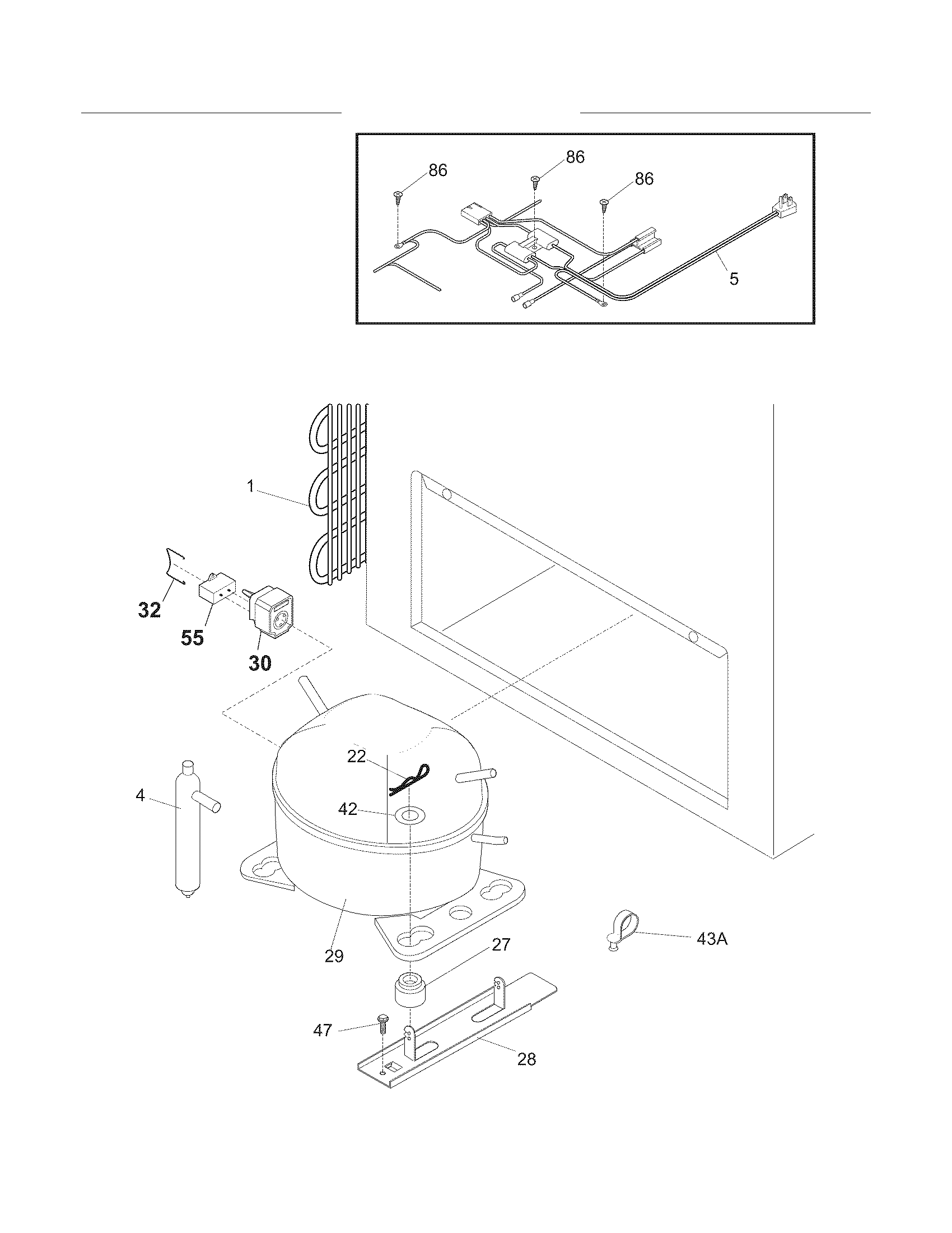 White-Westinghouse WFC15M4BW6 system diagram