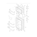 Frigidaire FRT18L4JBE door diagram