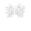 Frigidaire FGHG2344MF2 fresh food doors diagram