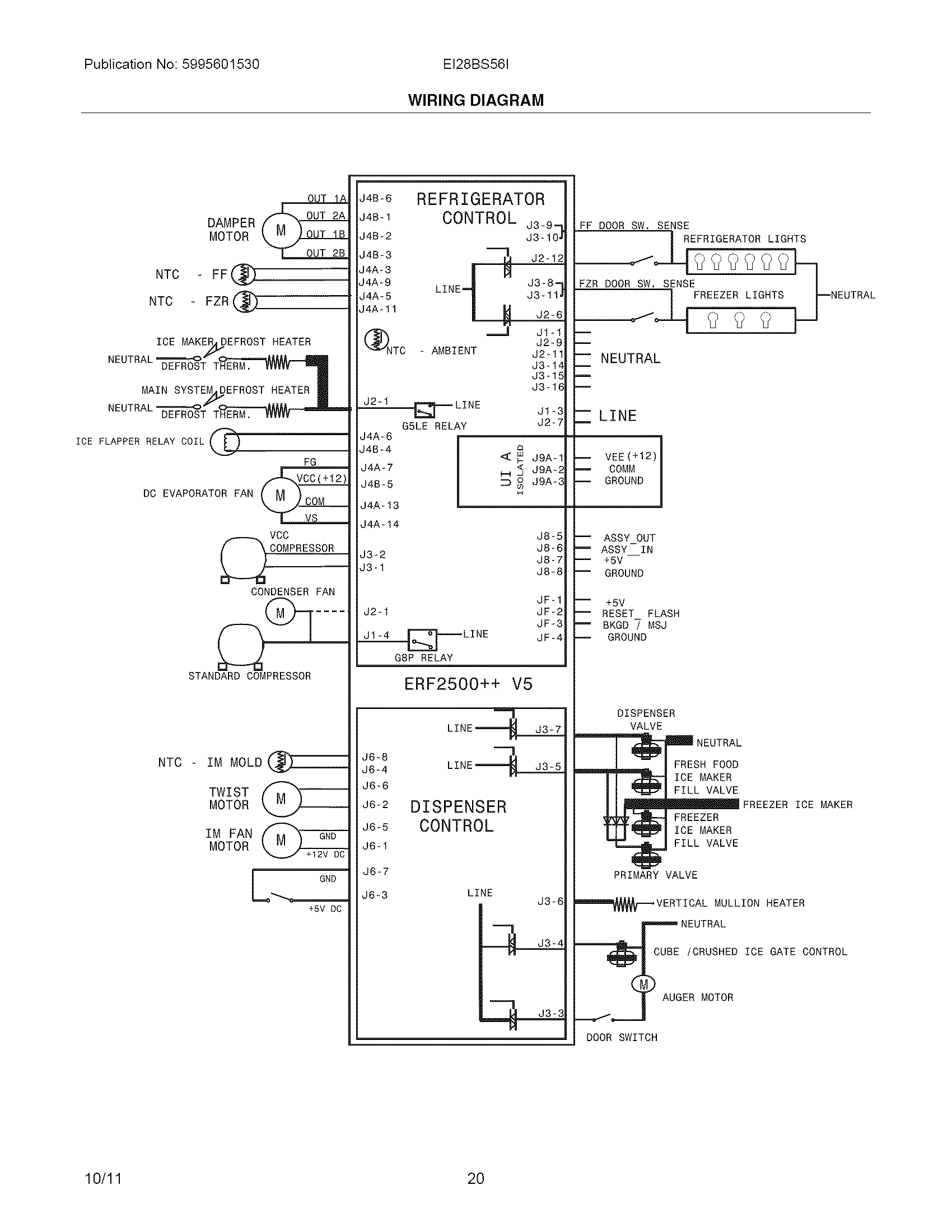 Electrolux EI28BS56IWC wiring diagram diagram