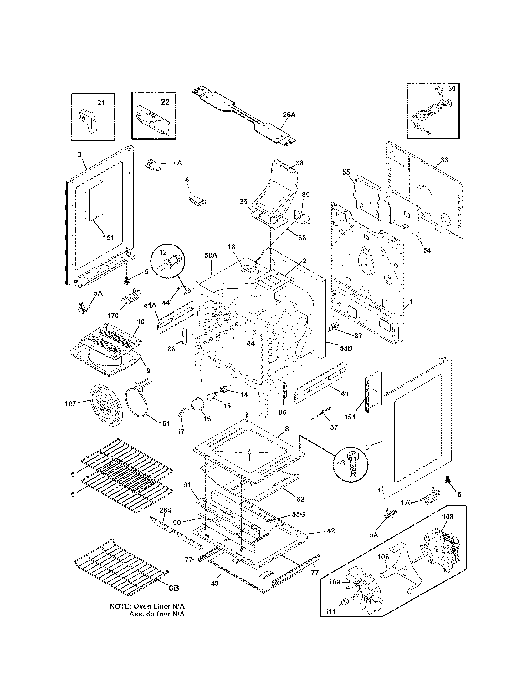 Kenmore 79072319013 body diagram