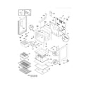 Frigidaire DGEF3041KFG body diagram