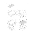 Frigidaire FFHT1725LKA shelves diagram