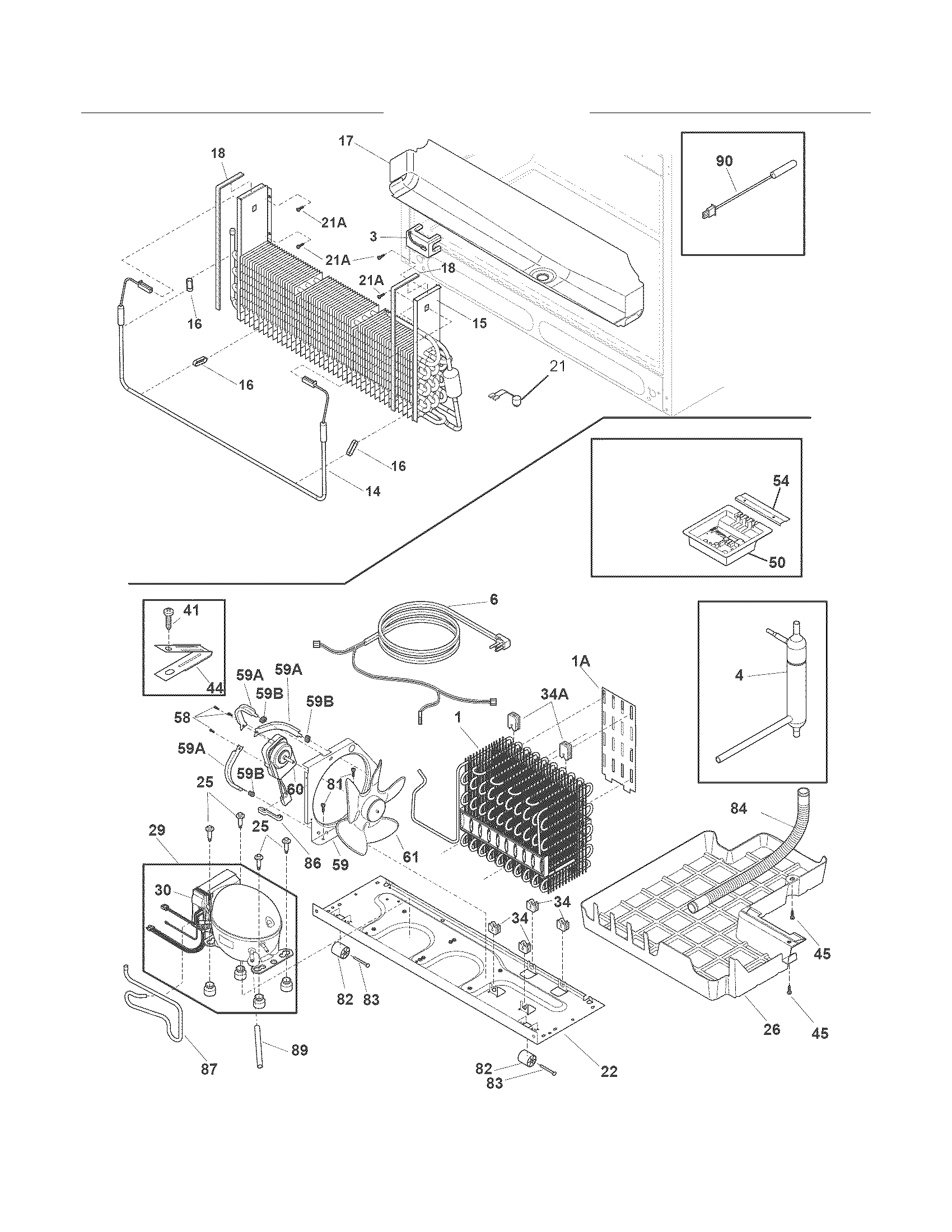 Frigidaire FGHF2344ME1 system diagram