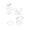Frigidaire FFTR2126LS4 shelves diagram
